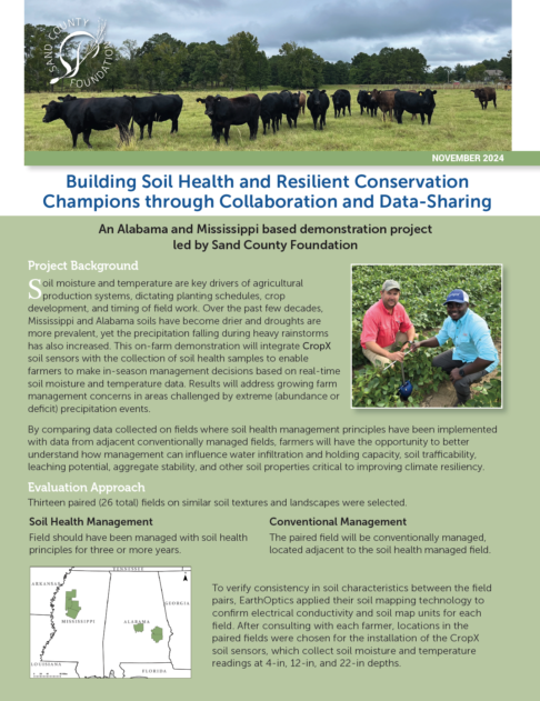 Building Soil Health and Resilient Conservation Champions through Collaboration and Data-Sharing